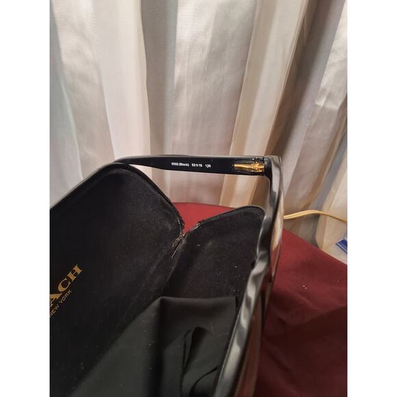 COACH READING GLASSES WITH CASE, BLACK - Picture 5 of 8